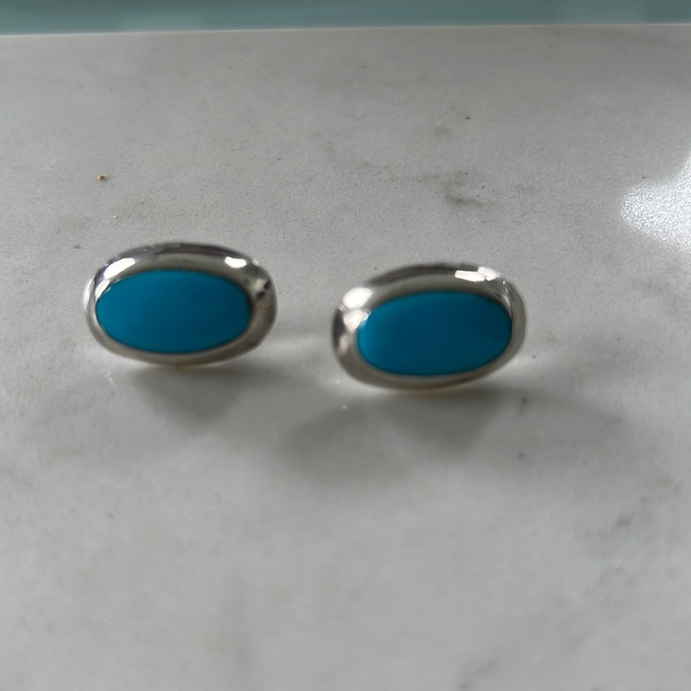 Silver and turquoise earrings